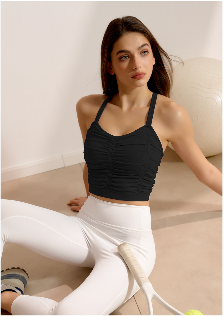 Rippled X-back Yoga Top